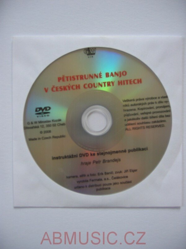 Petr Brandejs - Škola hry na pětistrunné banjo v českých country hitech + DVD