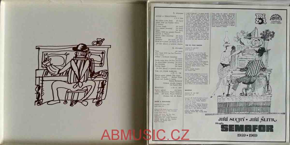 LP Divadlo SEMAFOR 1959 -1969 BOX - Jiří Suchý a Jiří Šlitr TREZOR !