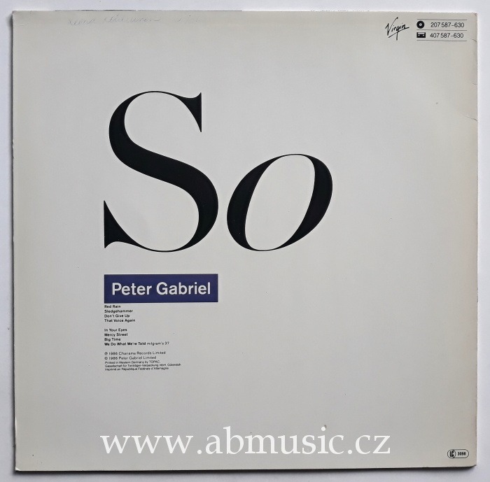LP Peter Gabriel 1978