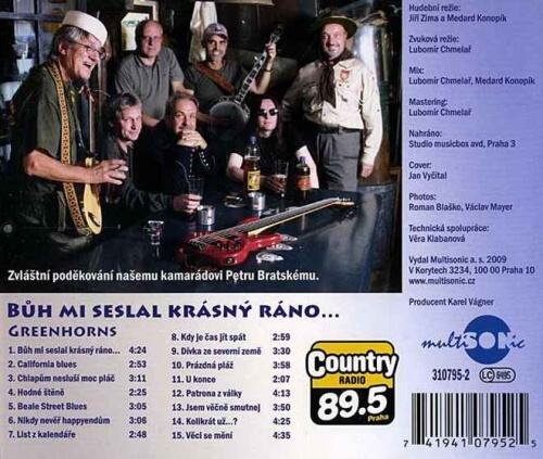 CD GREENHORNS - Bůh mi seslal krásný ráno ... 