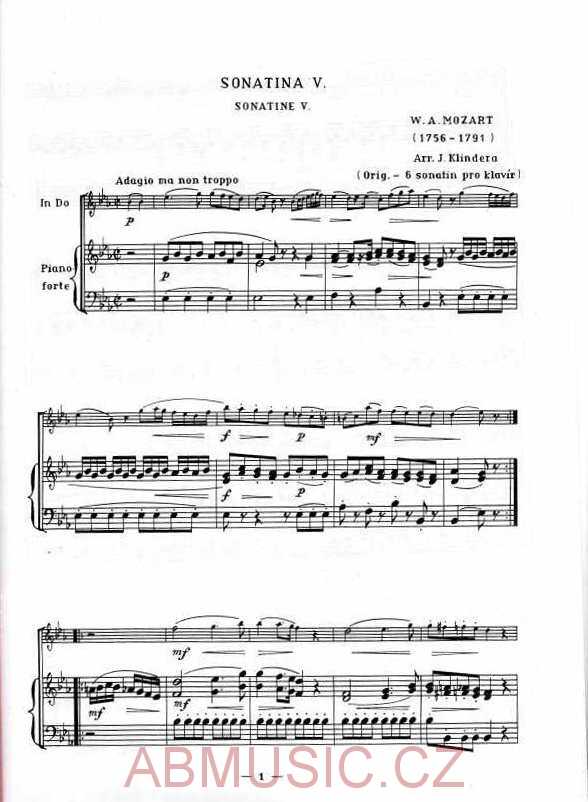 Mozart W.A. - Sonatiny č. 5, 6