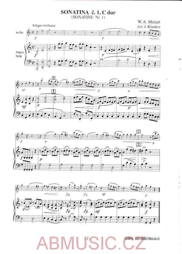 Mozart W.A. - Sonatina č. 1