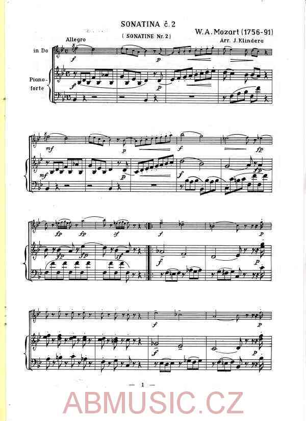 Mozart W.A. - Sonatina č. 2