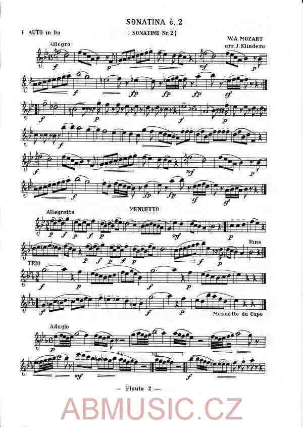 Mozart W.A. - Sonatina č. 2