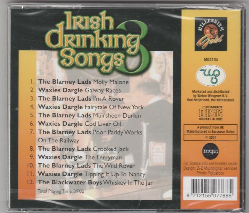 CD Irish Drinking Songs 3