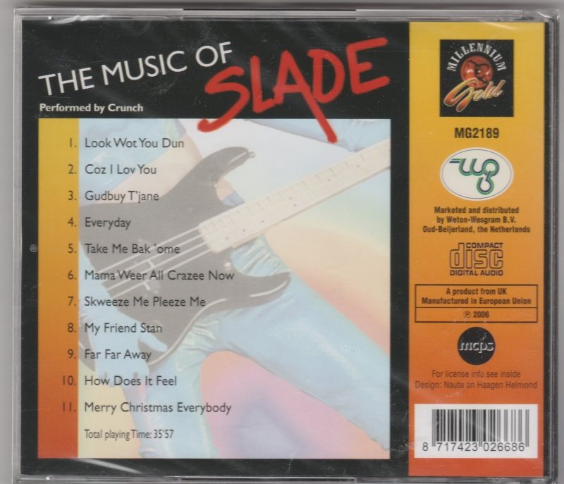CD The music of SLADE performed by Crunch