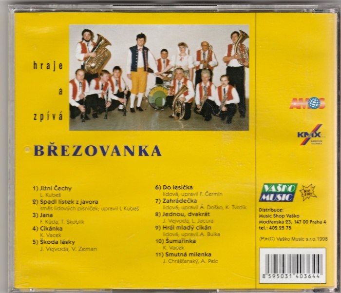 CD Hraje a zpívá Březovanka 
