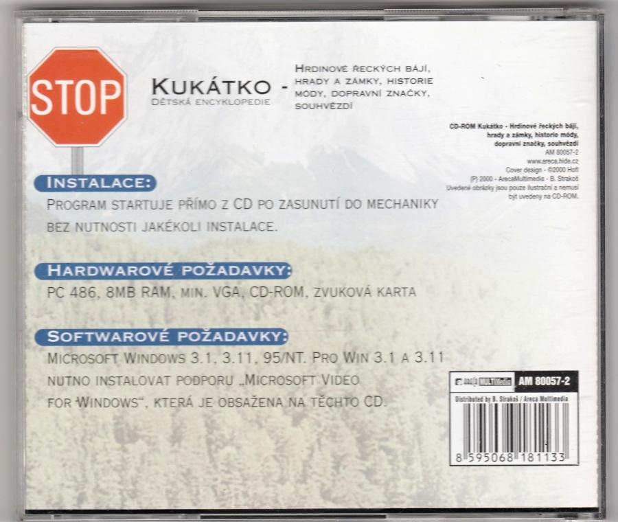 CD-ROM Dětská Encyklopedie Hrdinové řeckých bájí , souhvězdí a další