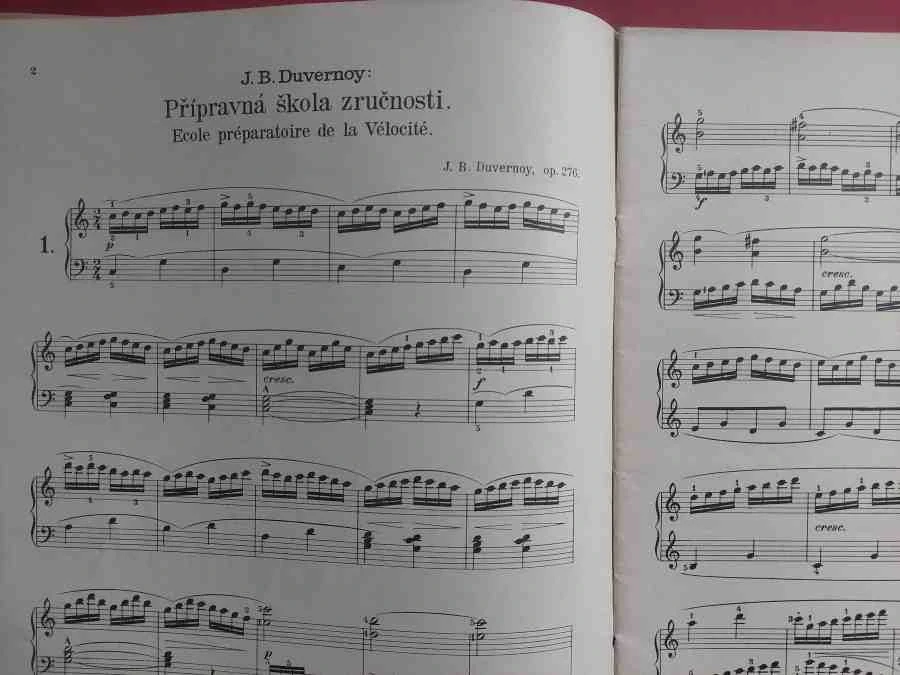 Jean Baptist Duvernoy - Přípravná škola zručnosti op. 276