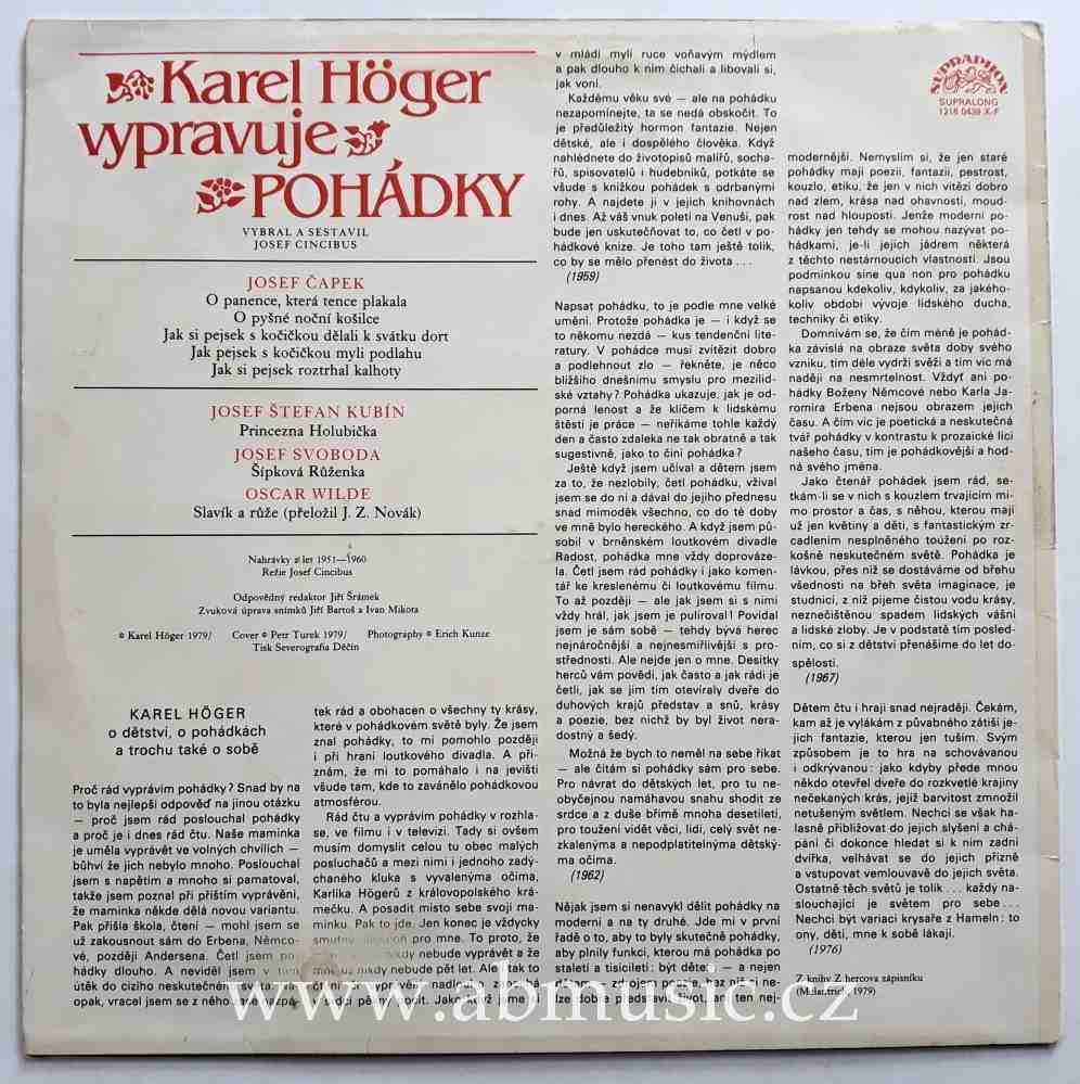 LP Karel Höger vypravuje pohádky