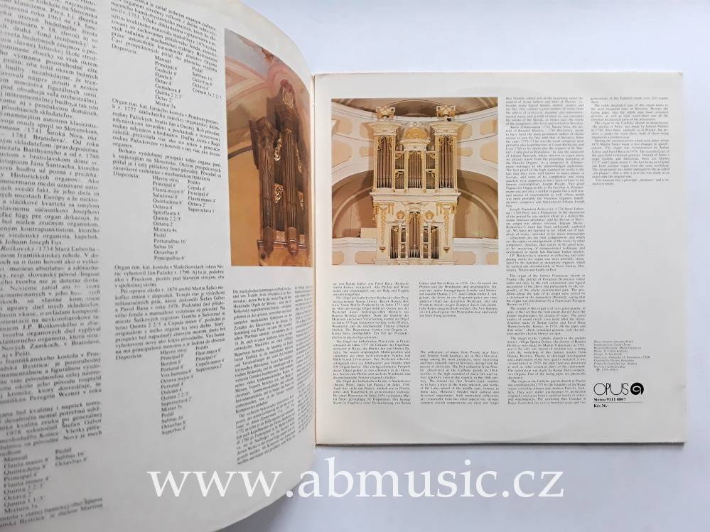LP Czechoslovak Historic Organs - Organs in Slovakia II