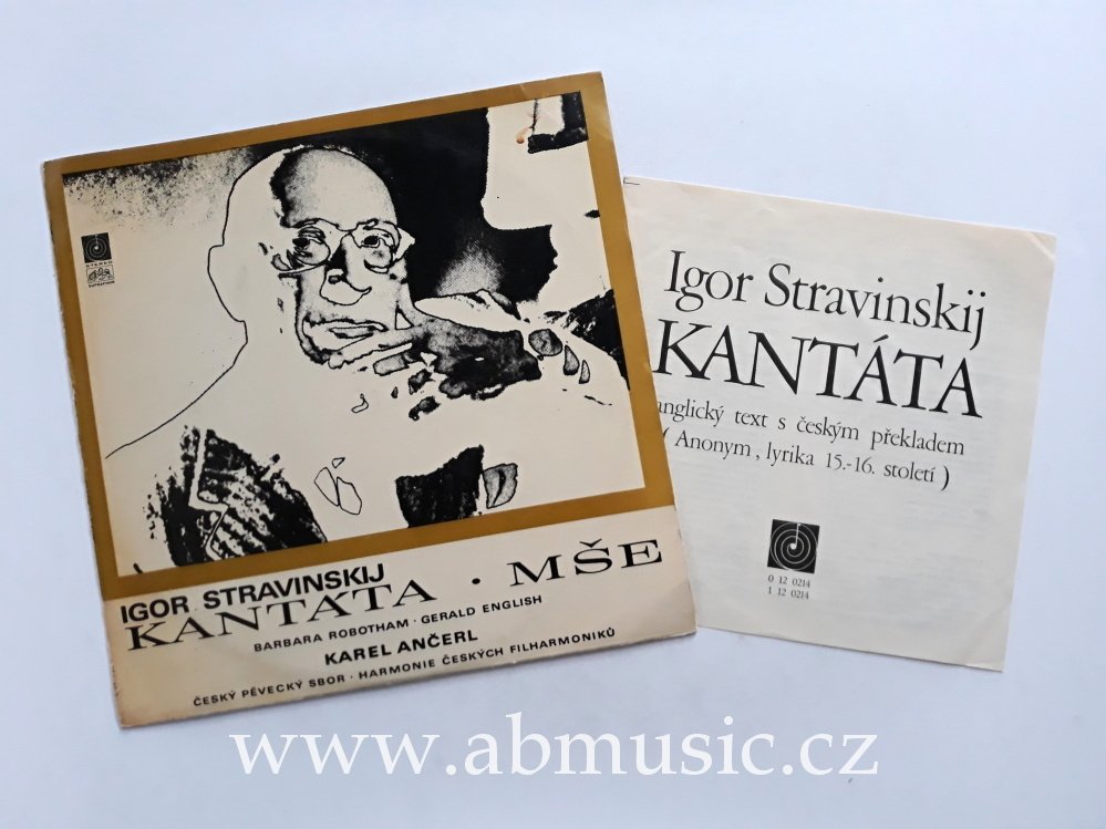 LP Igor Stravinskij - Kantáta Mše Karel Ančerl