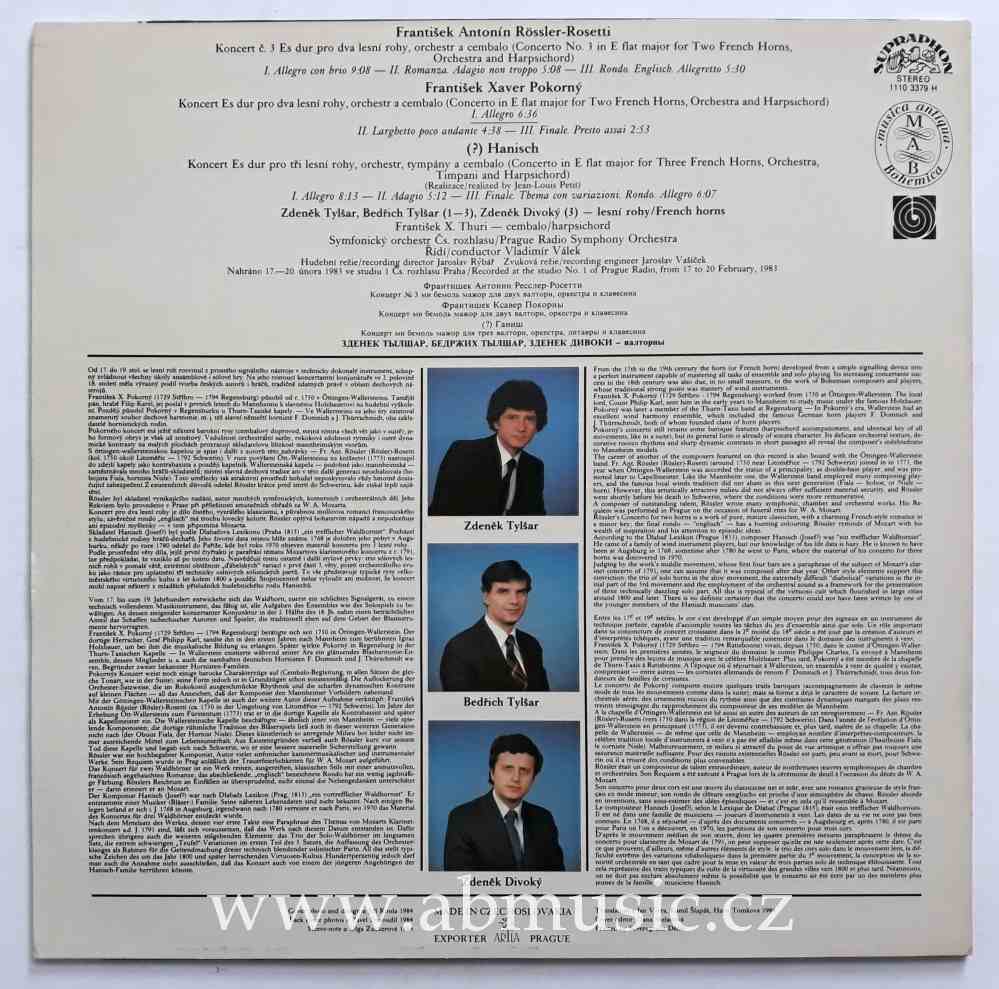 LP CONCERTOS FOR TWO AND THREE HORNS AND ORCHESTRA