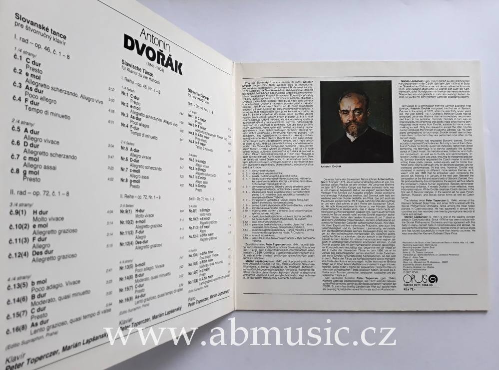 LP Antonín Dvořák - Slovanské tance