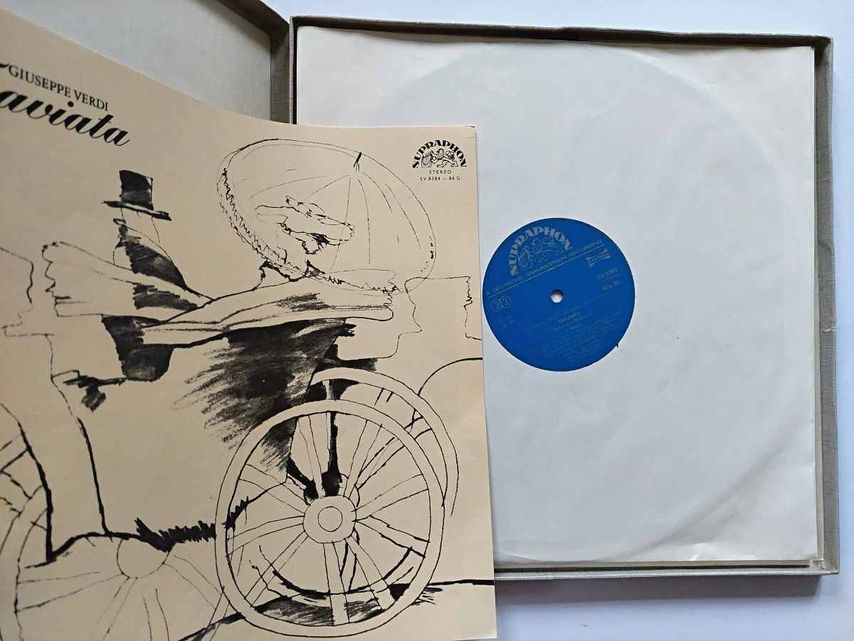 3 LP Giuseppe Verdi - La Traviata