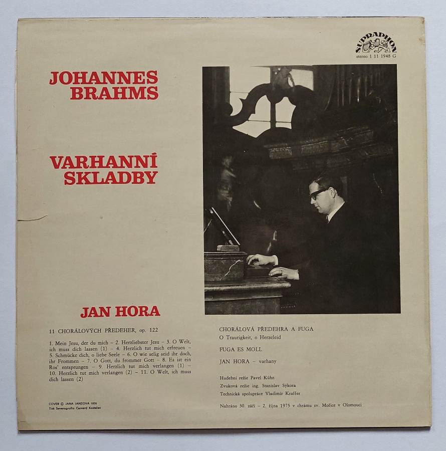 LP Johannes Brahms - Varhanní skladby