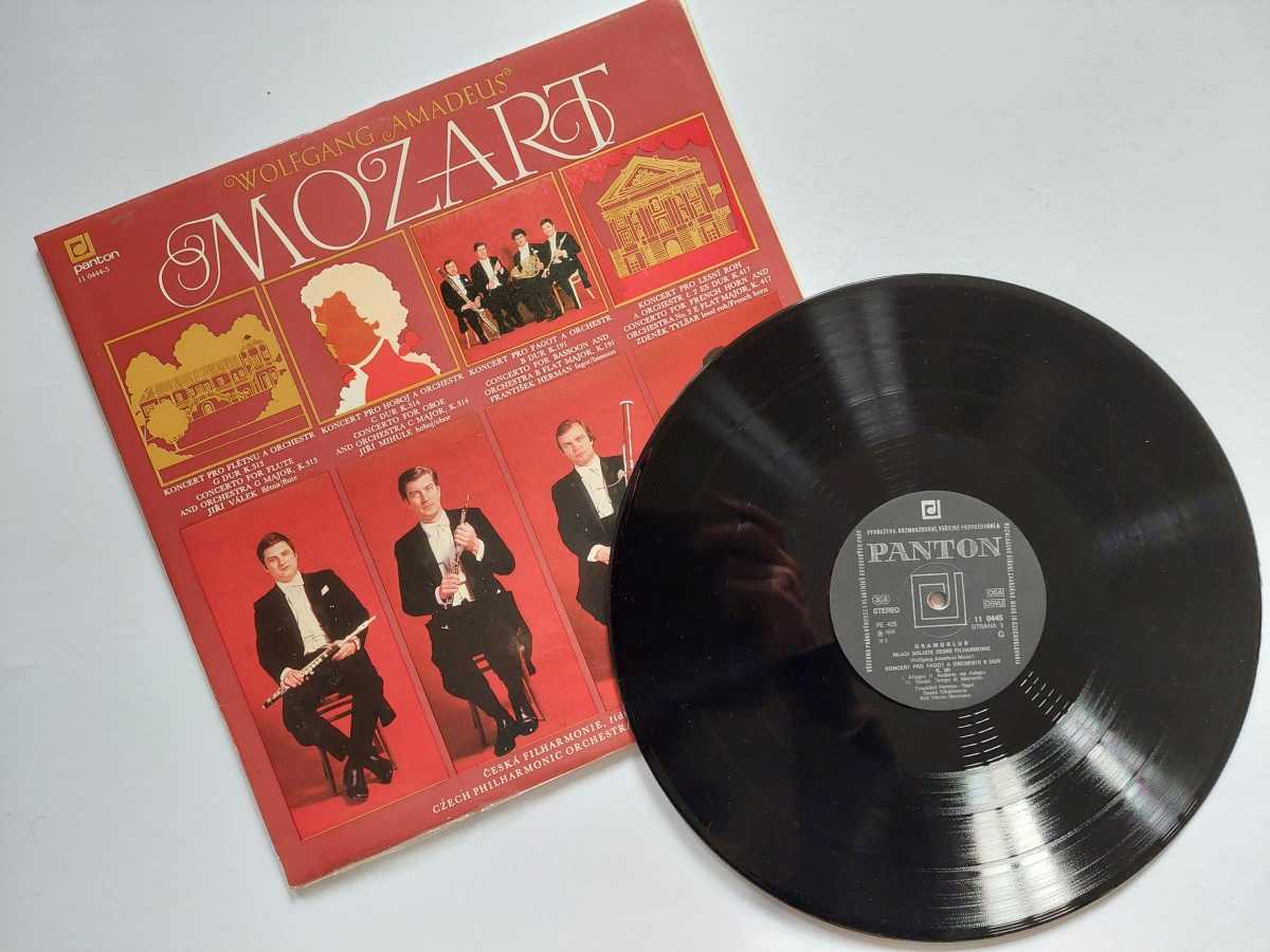 2 LP Wolfgang Amadeus Mozart - Koncert pro flétnu