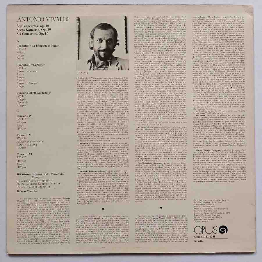 LP Antonio Vivaldi - Six Concertos op. 10