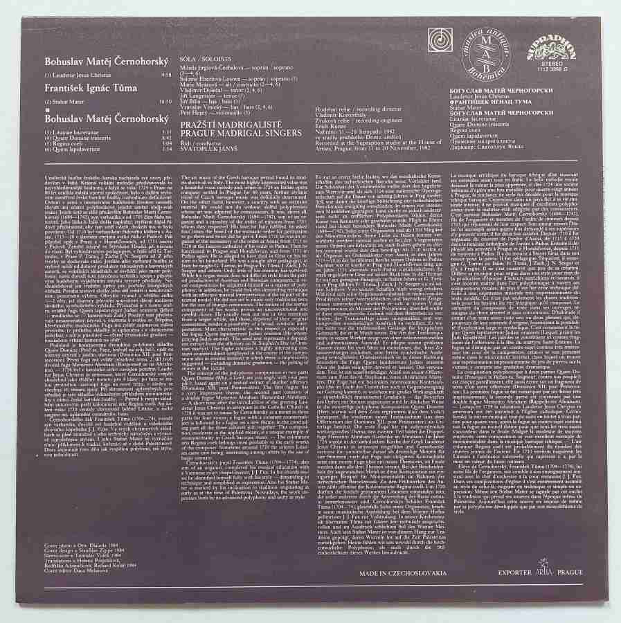 LP František Ignác Tůma - STABAT MATER