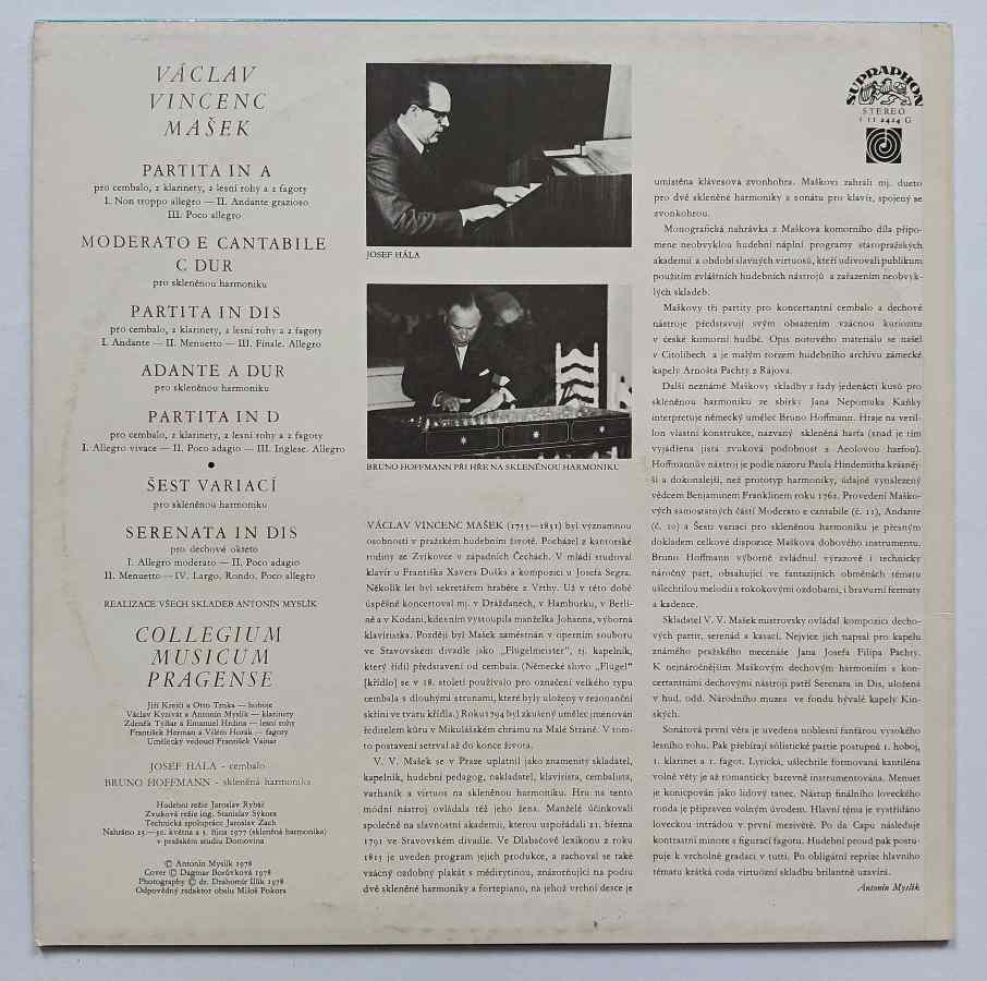 LP Václav Vincenc Mašek - Partity