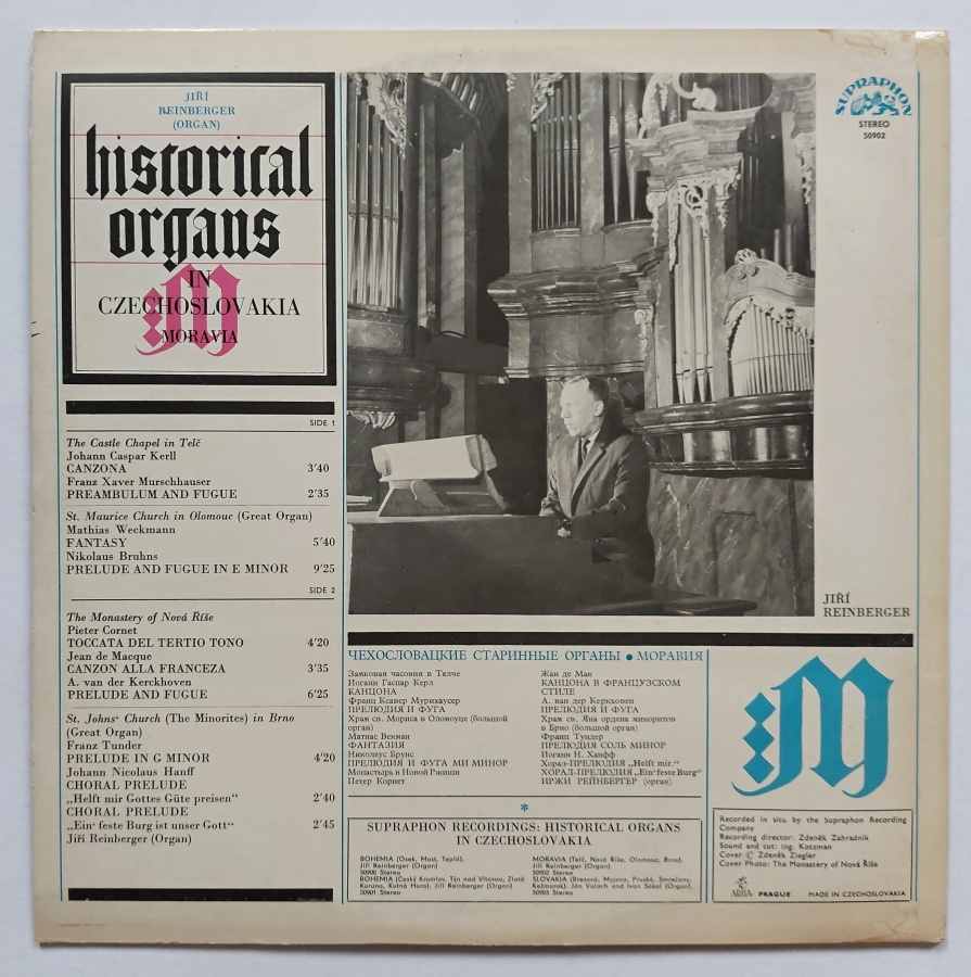 LP historical organs in Czechoslovakia Moravia