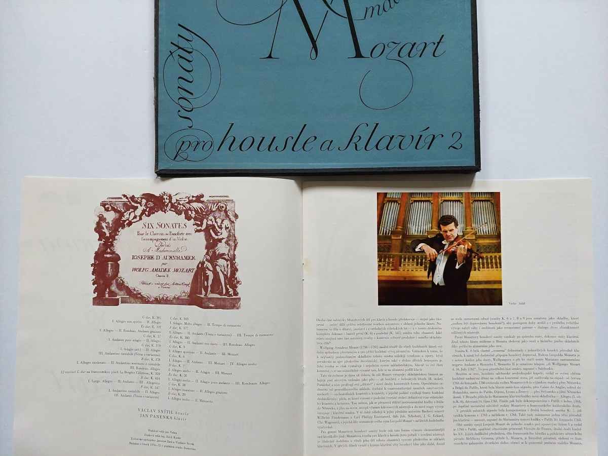4 LP Wolfgang Amadeus Mozart - Sonáty pro housle a klavír 2