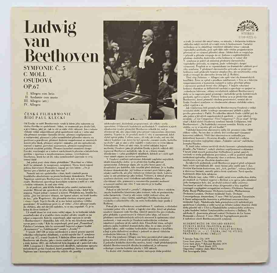 LP Ludwig Van Beethoven - Symfonie č. 5 Osudová