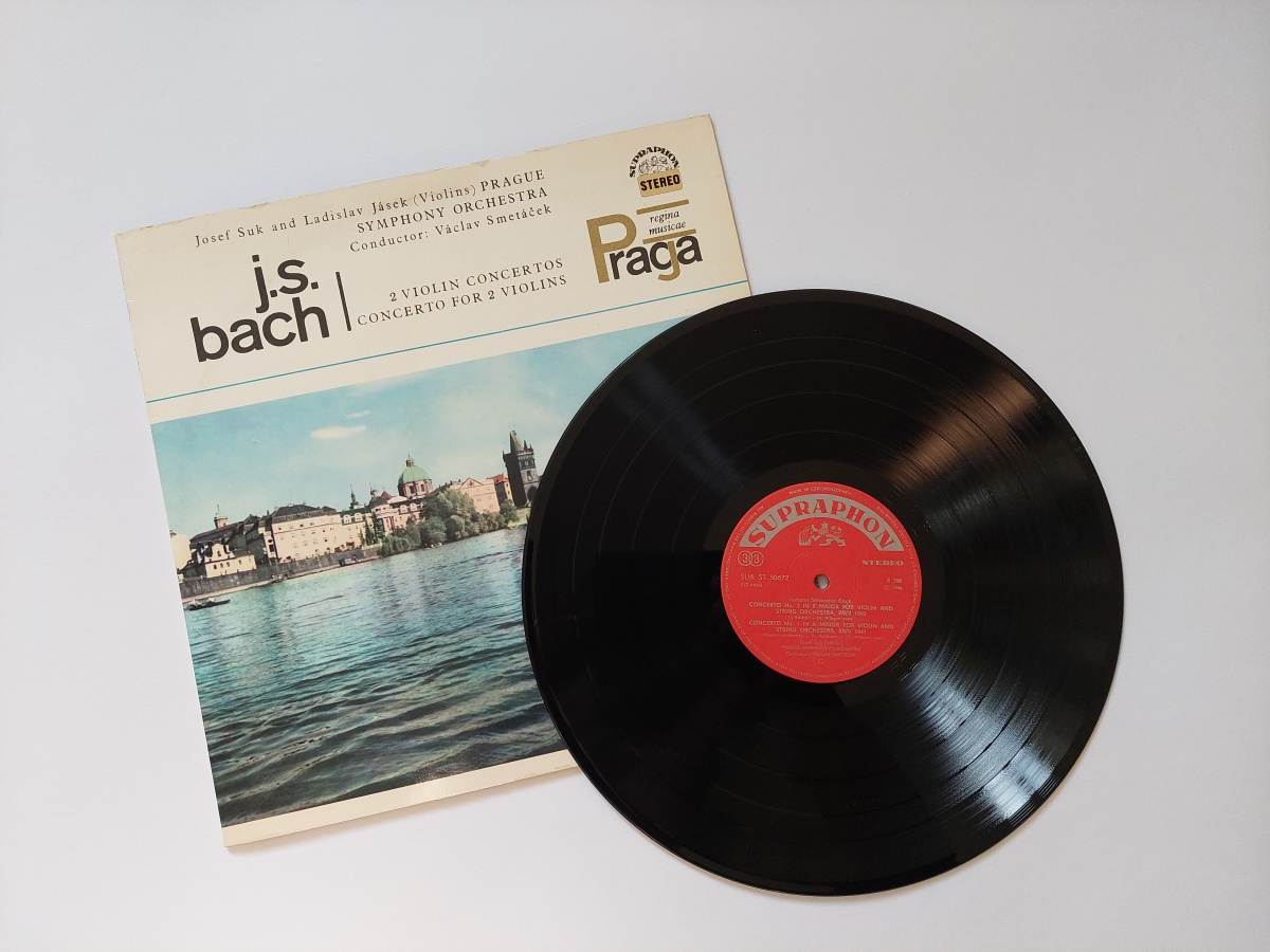 LP Johann Sebastian Bach - 2 Violin Concertos - Josef Suk and Ladislav Jásek