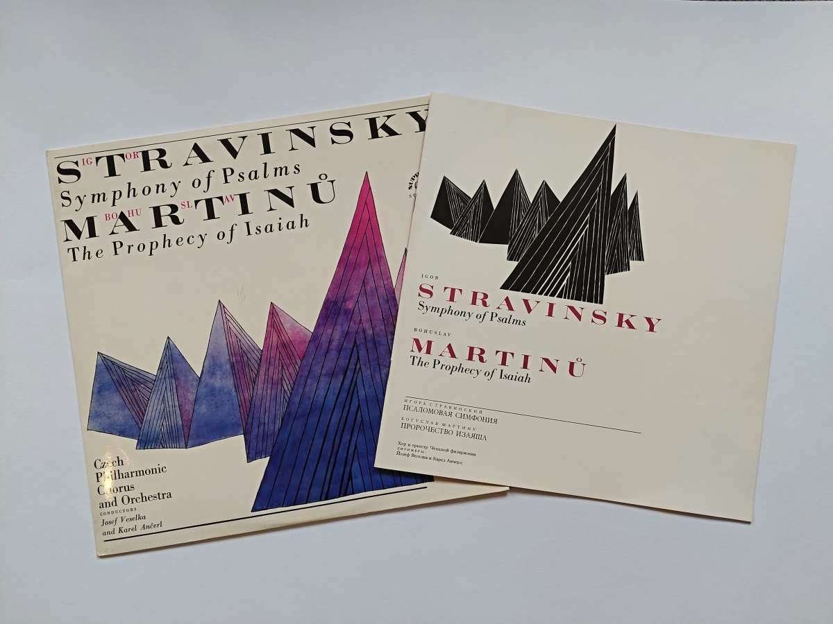 LP IGOR STRAVINSKIJ - Symphony of Psalms - BOHUSLAV MARTINŮ - The Prophecy of Isaiah