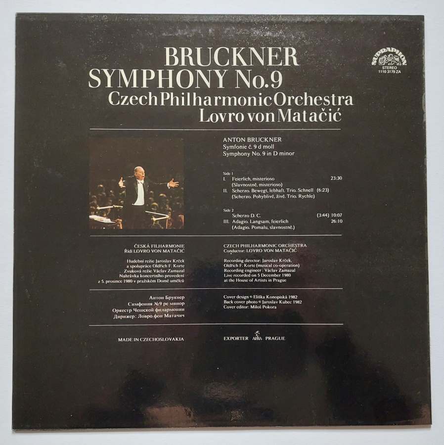 LP BRUCKNER - SYMPHONY No. 9