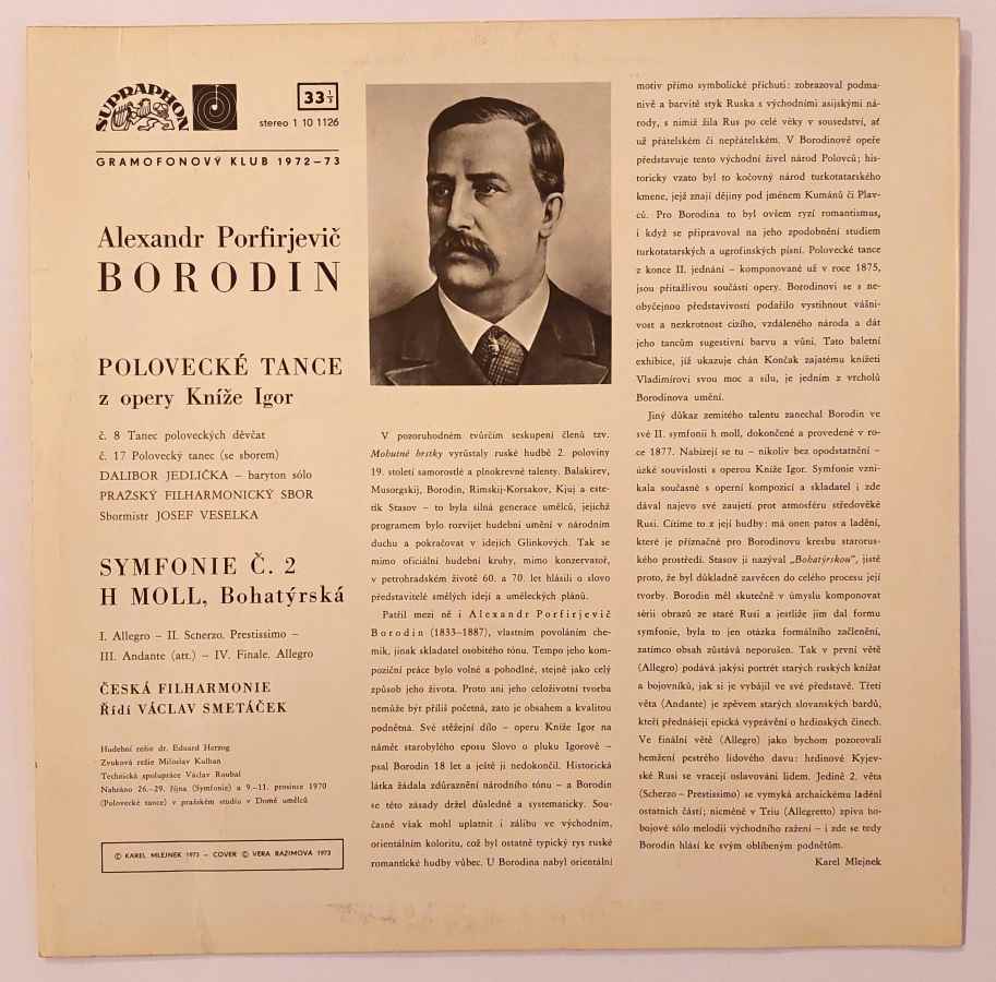 LP Alexandr Porfirjevič BORODIN - Symfonie č. 2 Bohatýrská 