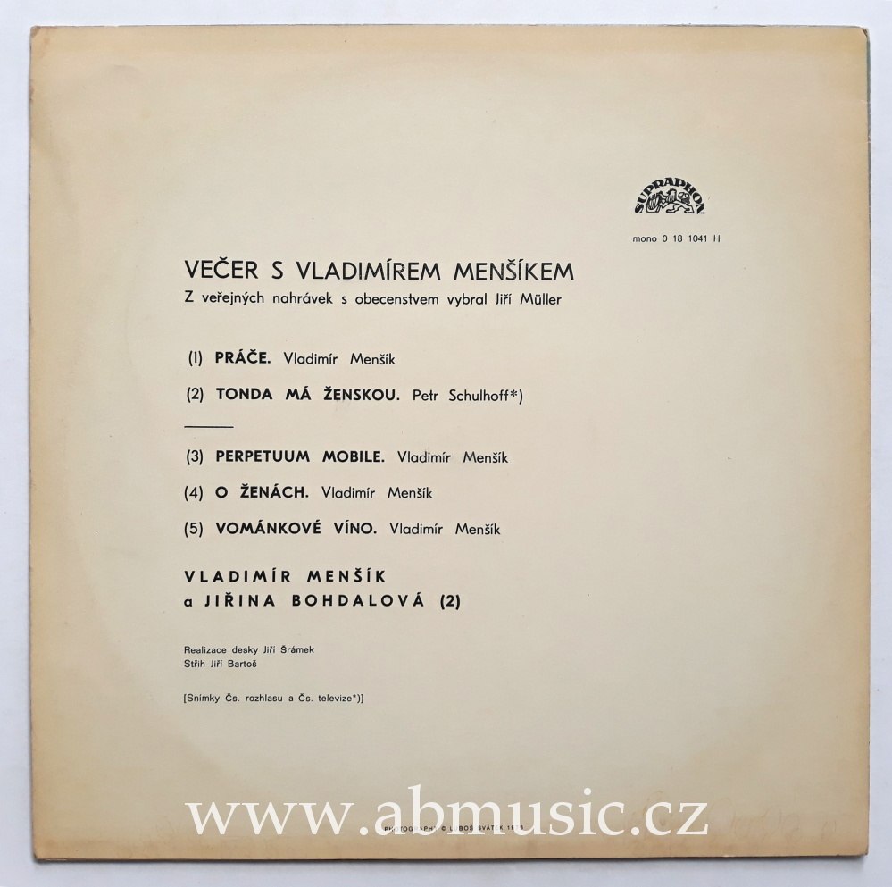 LP Večer s Vladimírem Menšíkem