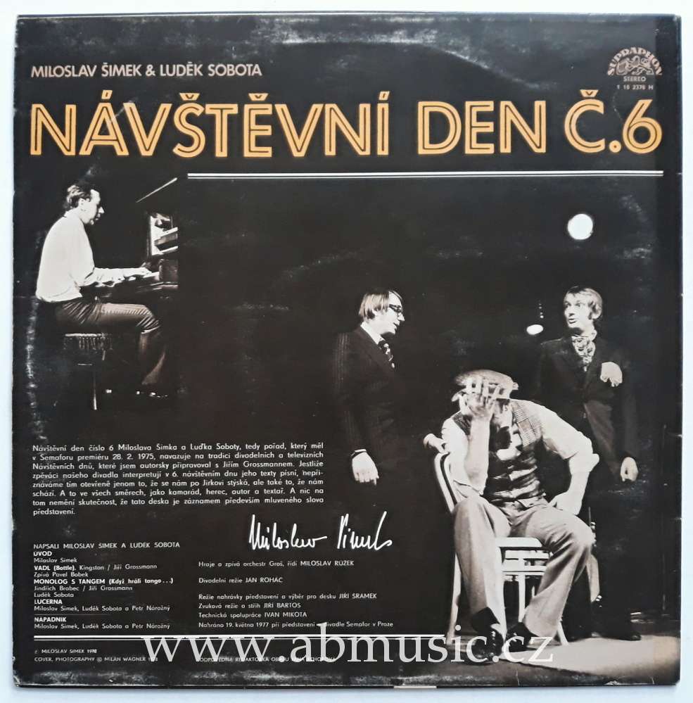 LP Návštěvní den č.6 - Miloslav Šimek & Luděk Sobota