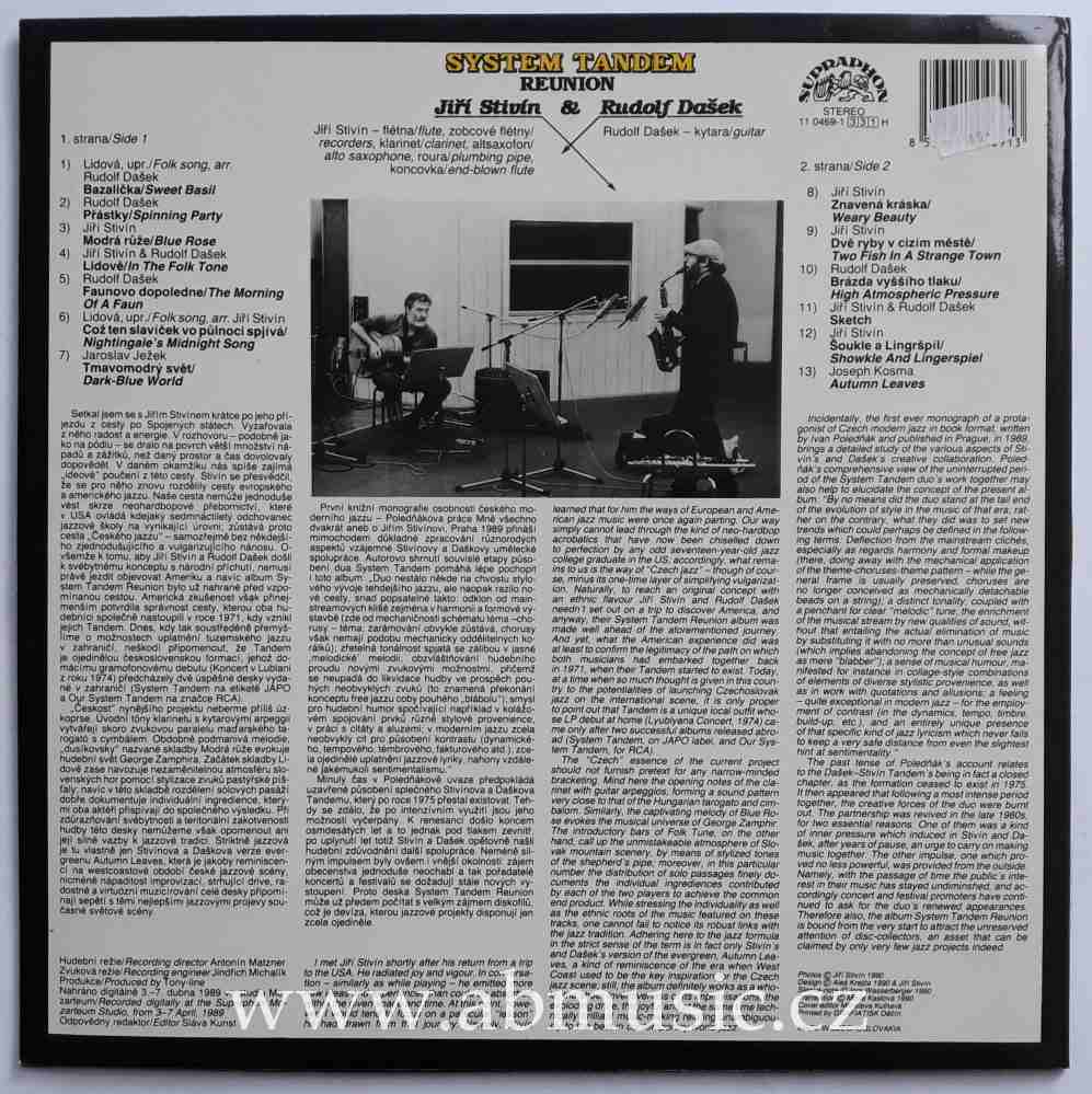 LP Jiří Stivín & Rudolf Dašek - Systém Tandem REUNION