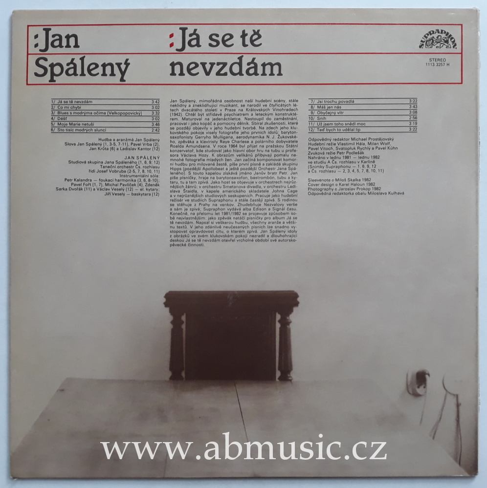 LP Jan Spálený - Já se tě nevzdám 