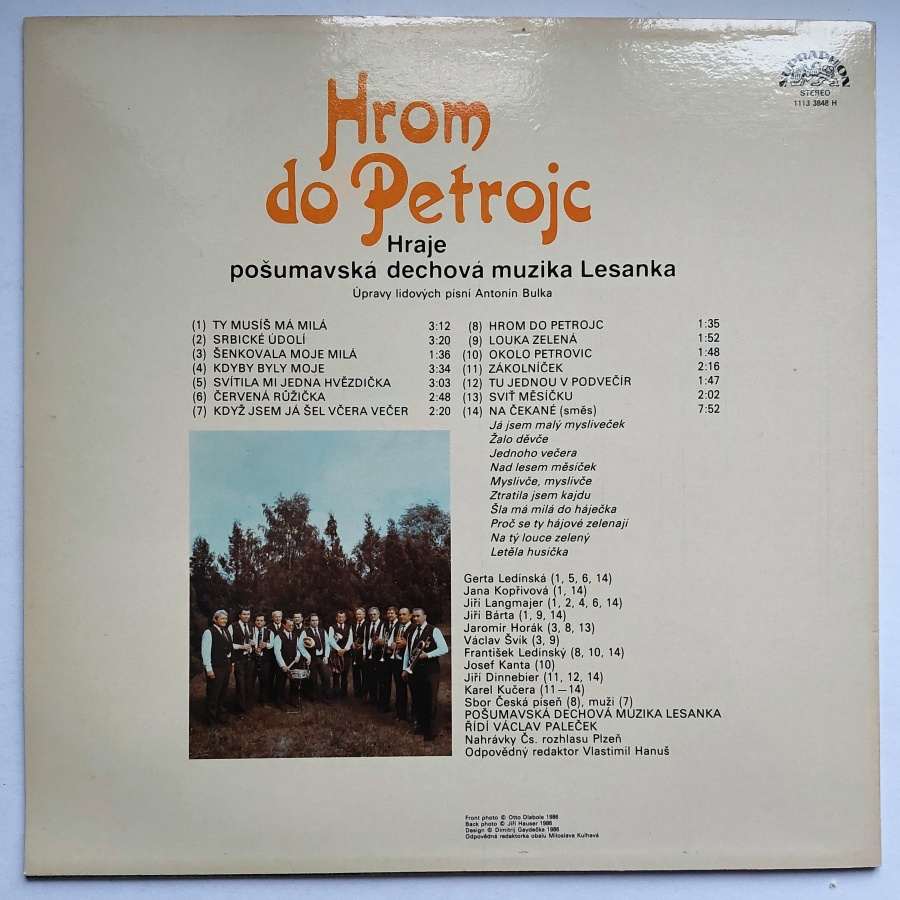 LP Hrom do Petrojc - Hraje pošumavská dechová muzika Lesanka