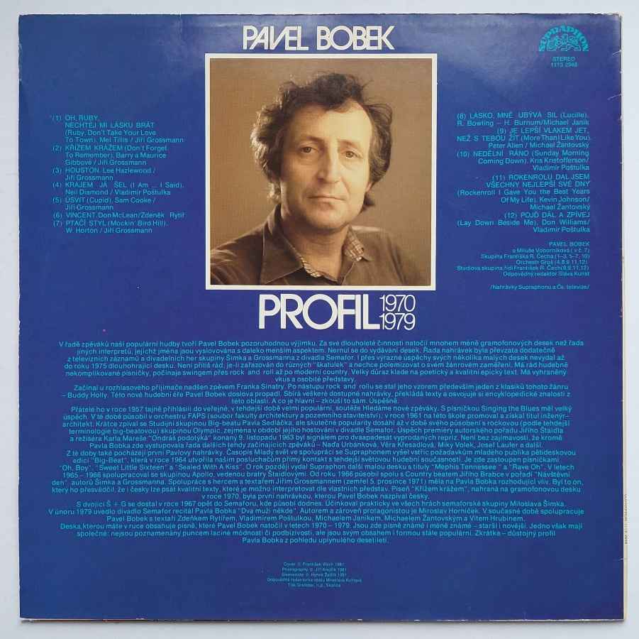 LP Pavel Bobek - PROFIL 1970 - 1979