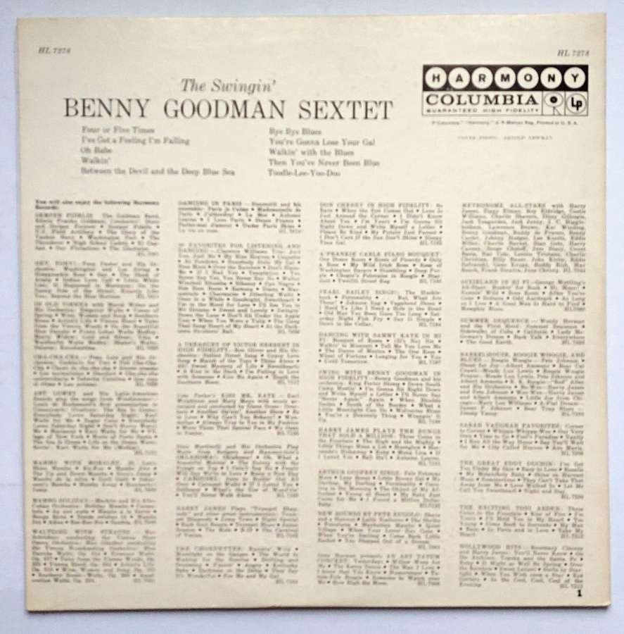 LP Benny Goodman Sextet - The Swingin´ 