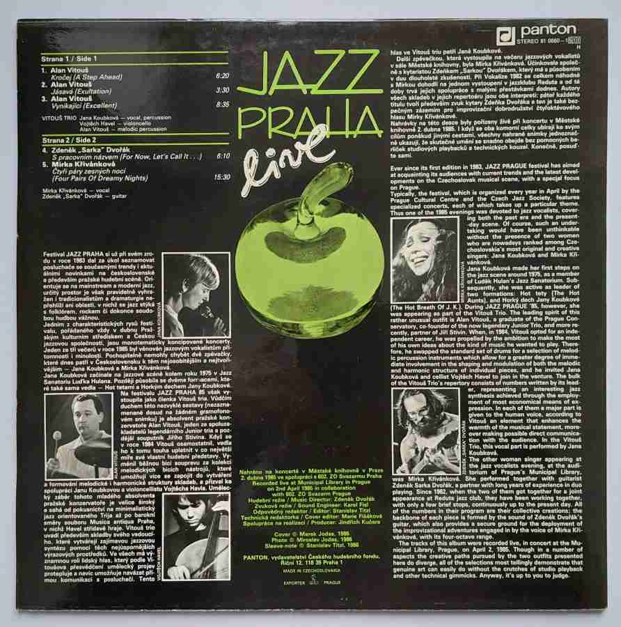 LP JAZZ PRAHA live Koubková Křivánková