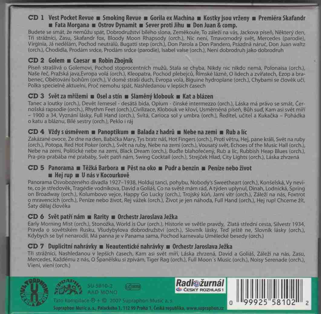 7 CD OSVOBOZENÉ DIVADLO 1929-1938