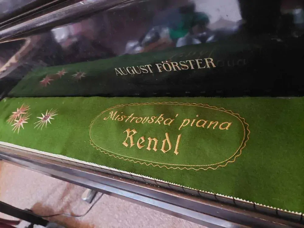 Dečka na klávesnici piana RENDL