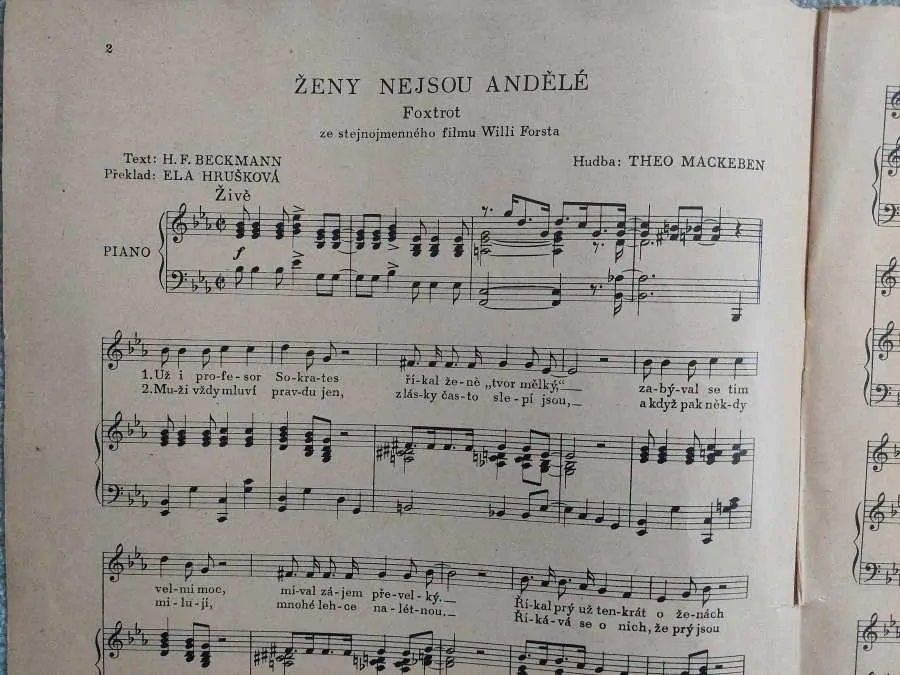 Ženy nejsou andělé - Theo Mackeben Film Willi Forsta