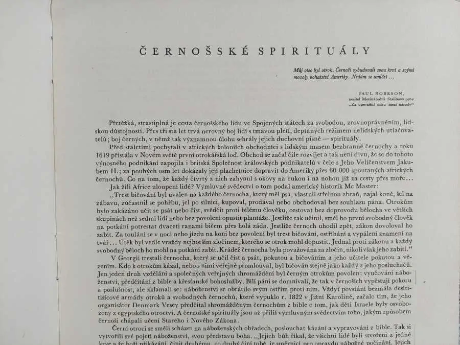 Černošské spirituály - Bedřich Nikodém 1955