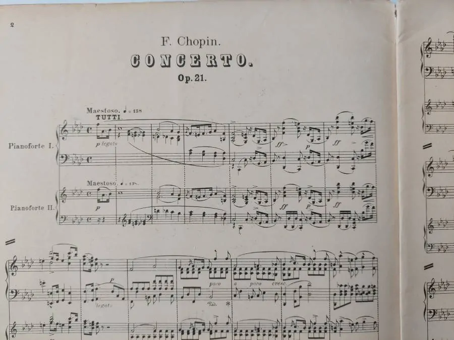 Fryderyk Chopin - Klavírní koncert No. 2 F moll op. 21