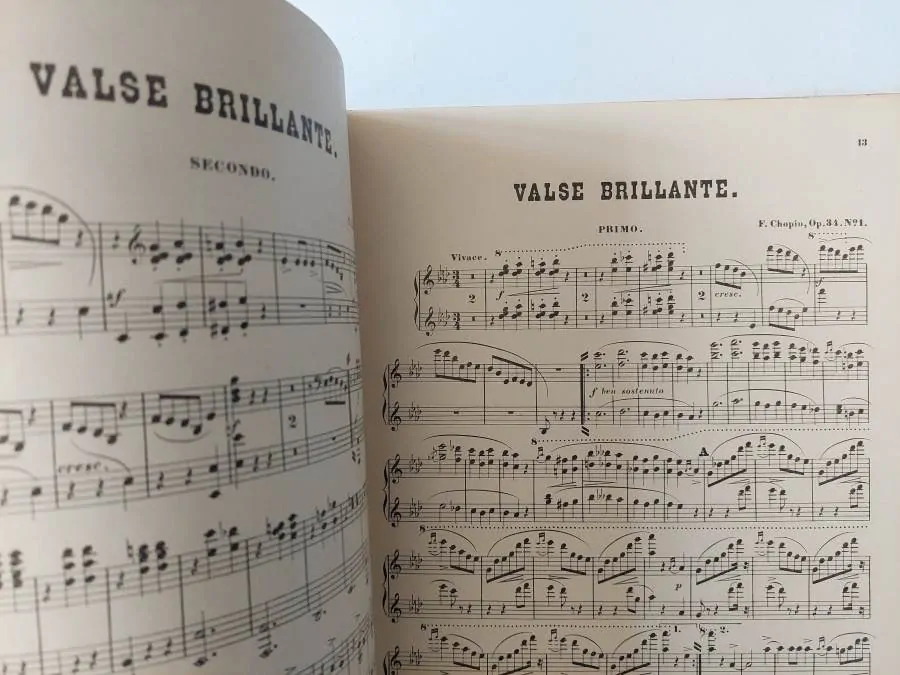 Fryderyk Chopin - Valčíky klavír pro 4 ruce