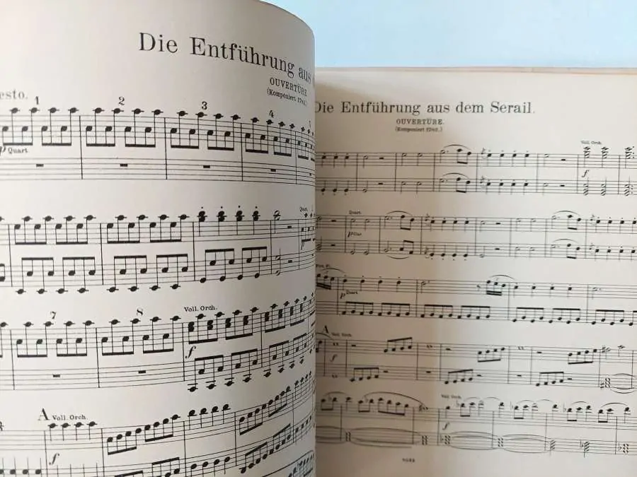 W. A. Mozart Ouvertüren Předehry pro 4 ruce