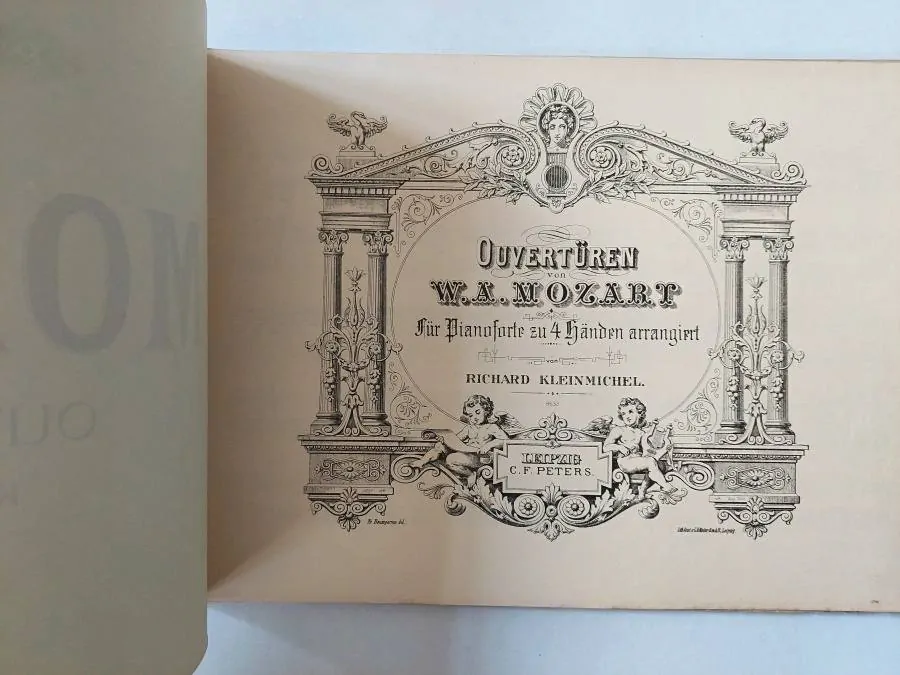 Mozart Ouvertüren Předehry pro 4 ruce