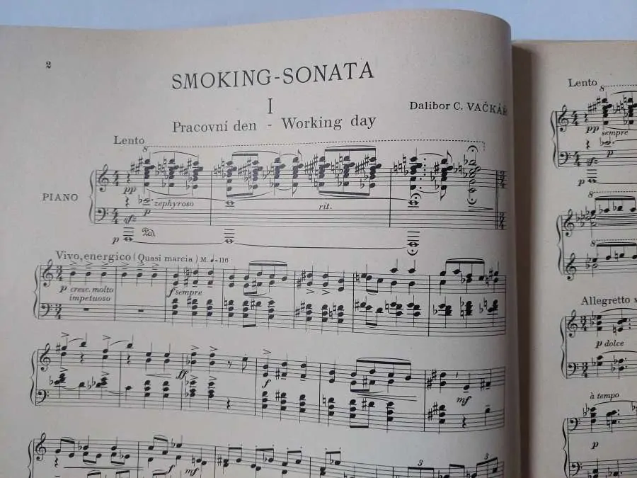 Dalibor C. Vačkář - Smoking sonata piano - solo