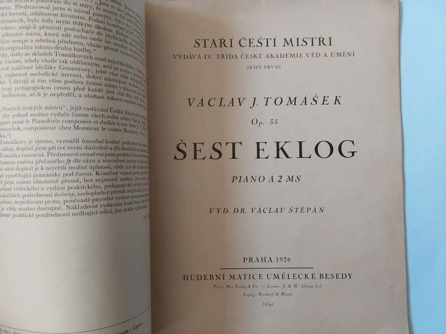 Václav Jan Tomášek - Šest Eklog op. 35