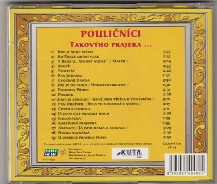 CD Pouličníci - Takovýho frajera